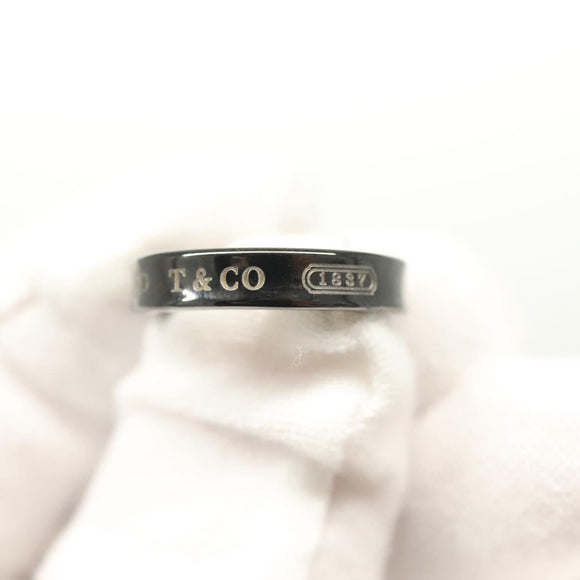 TIFFANY&Co. Ring Titanium Black Auth am8922V
