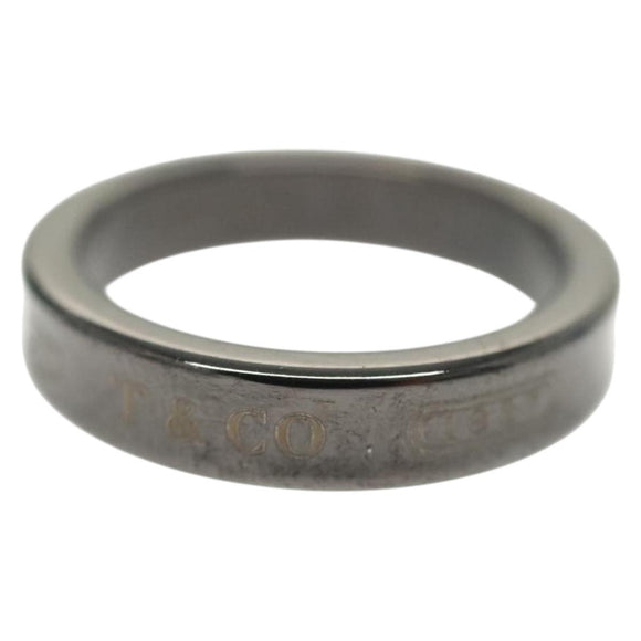 TIFFANY&Co. Ring Titanium Black Auth am8922V