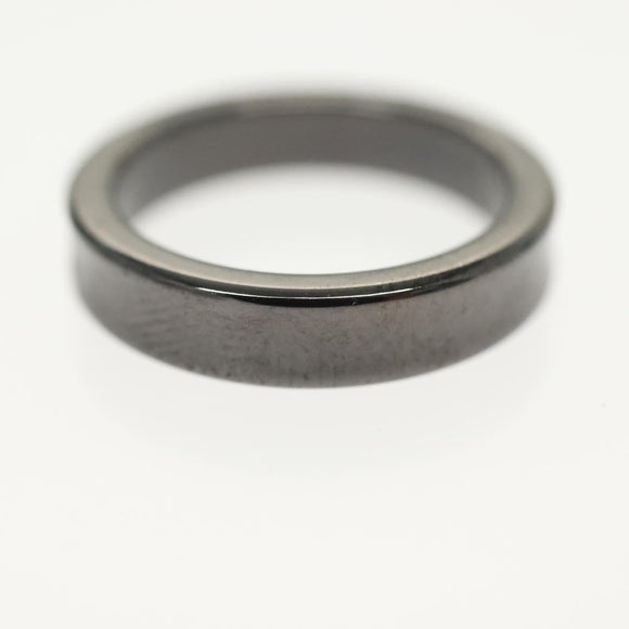 TIFFANY&Co. Ring Titanium Black Auth am8922V