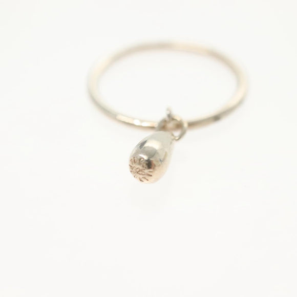 TIFFANY&Co. Teardrop Ring Ag925 Silver Auth am8924