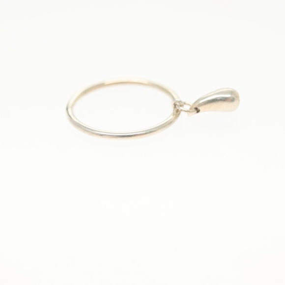 TIFFANY&Co. Teardrop Ring Ag925 Silver Auth am8924