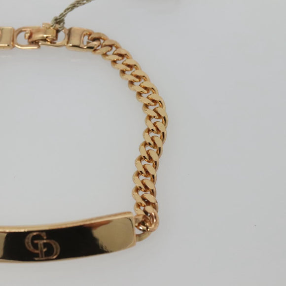 Christian Dior Bracelet Metal Gold Auth am8931
