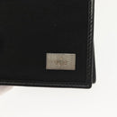 GUCCI Bifold Wallet Nylon Leather Black Silver Auth am8934-18