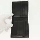 GUCCI Bifold Wallet Nylon Leather Black Silver Auth am8934-7