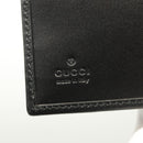 GUCCI Bifold Wallet Nylon Leather Black Silver Auth am8934-19