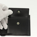 GUCCI Bifold Wallet Nylon Leather Black Silver Auth am8934-8