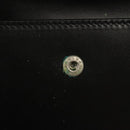 GUCCI Bifold Wallet Nylon Leather Black Silver Auth am8934-22