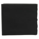 GUCCI Bifold Wallet Nylon Leather Black Silver Auth am8934-2