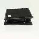 GUCCI Bifold Wallet Nylon Leather Black Silver Auth am8934-3