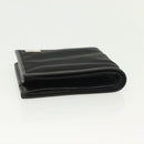GUCCI Bifold Wallet Nylon Leather Black Silver Auth am8934-5