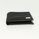 GUCCI Bifold Wallet Nylon Leather Black Silver Auth am8934-6