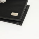 GUCCI Bifold Wallet Nylon Leather Black Silver Auth am8934-15