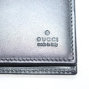GUCCI Card Case Nylon Leather Black Silver 030 3661 1579 Auth am8935-18