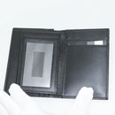 GUCCI Card Case Nylon Leather Black Silver 030 3661 1579 Auth am8935-9