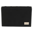 GUCCI Card Case Nylon Leather Black Silver 030 3661 1579 Auth am8935-13