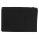 GUCCI Card Case Nylon Leather Black Silver 030 3661 1579 Auth am8935-2