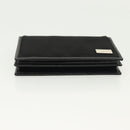 GUCCI Card Case Nylon Leather Black Silver 030 3661 1579 Auth am8935-6