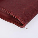 CHANEL Phone Case Caviar Skin Red Gold CC Auth am8937-11