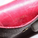 CHANEL Phone Case Caviar Skin Red Gold CC Auth am8937-15