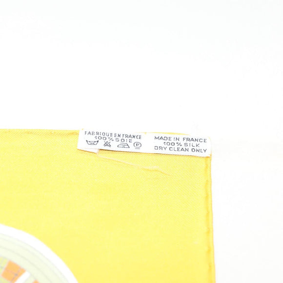 HERMES Carre 90 Scarf ""BULL＆MOUTH WESTERN COACH OFFICE"" Silk Auth am8938