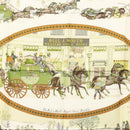 HERMES Carre 90 Scarf ""BULL＆MOUTH WESTERN COACH OFFICE"" Silk Auth am8938-6