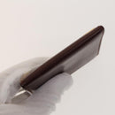 CARTIER Must Line Wallet Leather 4Set Bordeaux Gold black Auth am8945-10