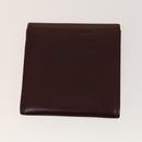 CARTIER Must Line Wallet Leather 4Set Bordeaux Gold black Auth am8945-8