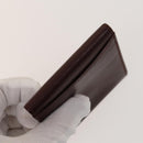 CARTIER Must Line Wallet Leather 4Set Bordeaux Gold black Auth am8945-9