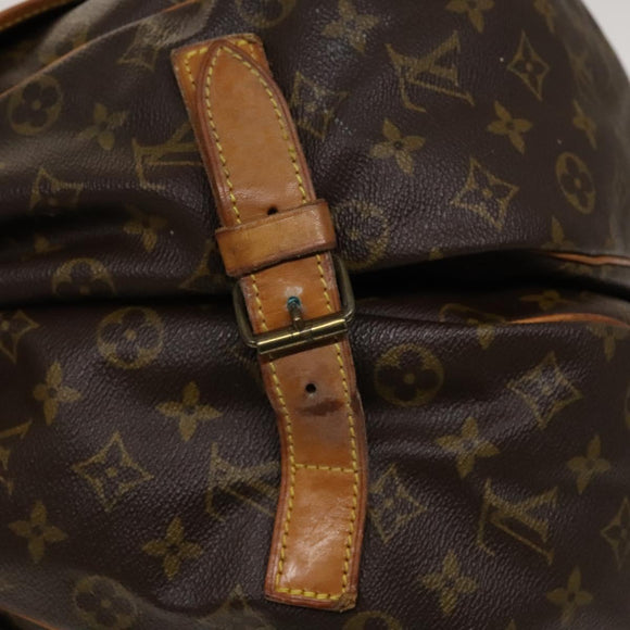 LOUIS VUITTON Monogram Saumur 43 Schoudertas M42252 LV Auth am8948