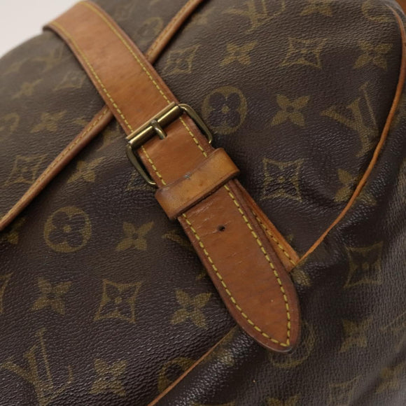 LOUIS VUITTON Monogram Saumur 43 Schoudertas M42252 LV Auth am8948