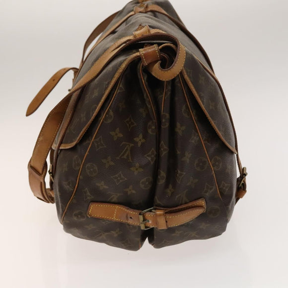 LOUIS VUITTON Monogram Saumur 43 Schoudertas M42252 LV Auth am8948