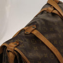 LOUIS VUITTON Monogram Saumur 43 Schoudertas M42252 LV Auth am8948-6