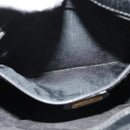 GUCCI Shoulder Bag Leather Black Gold 001 256 0609 Auth am8954-21