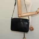 GUCCI Shoulder Bag Leather Black Gold 001 256 0609 Auth am8954-22