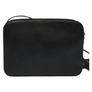 GUCCI Shoulder Bag Leather Black Gold 001 256 0609 Auth am8954-2