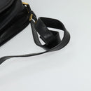 GUCCI Shoulder Bag Leather Black Gold 001 256 0609 Auth am8954-7