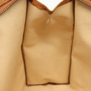 MCM Logogram Vicetos Clutch Bag PVC Leather Brown Gold Auth am8955-11