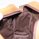 LOEWE Shoulder Bag Leather Brown Gold Auth am8960-19