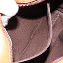 LOEWE Shoulder Bag Leather Brown Gold Auth am8960-20