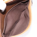 LOEWE Shoulder Bag Leather Brown Gold Auth am8960-21