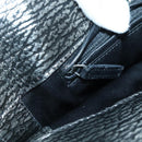 SAINT LAURENT Metropolis Shoulder Bag Leather Silver Auth am8965-17