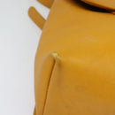 Coach Backpack Leather Yellow Auth am8967-10