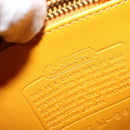 Coach Backpack Leather Yellow Auth am8967-15