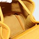 Coach Backpack Leather Yellow Auth am8967-17