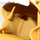 Coach Backpack Leather Yellow Auth am8967-18