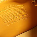 Coach Backpack Leather Yellow Auth am8967-20