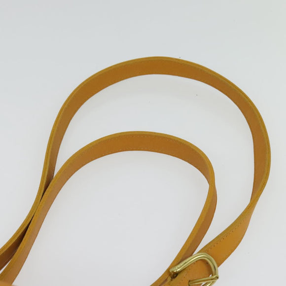 Coach Backpack Leather Yellow Auth am8967