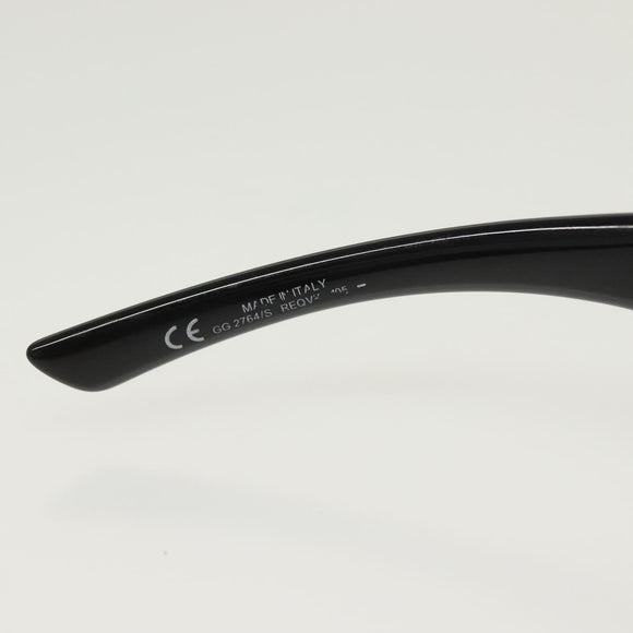 GUCCI Sunglasses Plastic Black Auth am8968