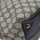 GUCCI GG Supreme Tote Bag PVC Navy Silver 131220 Auth am8978-11