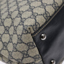 GUCCI GG Supreme Tote Bag PVC Navy Silver 131220 Auth am8978-13